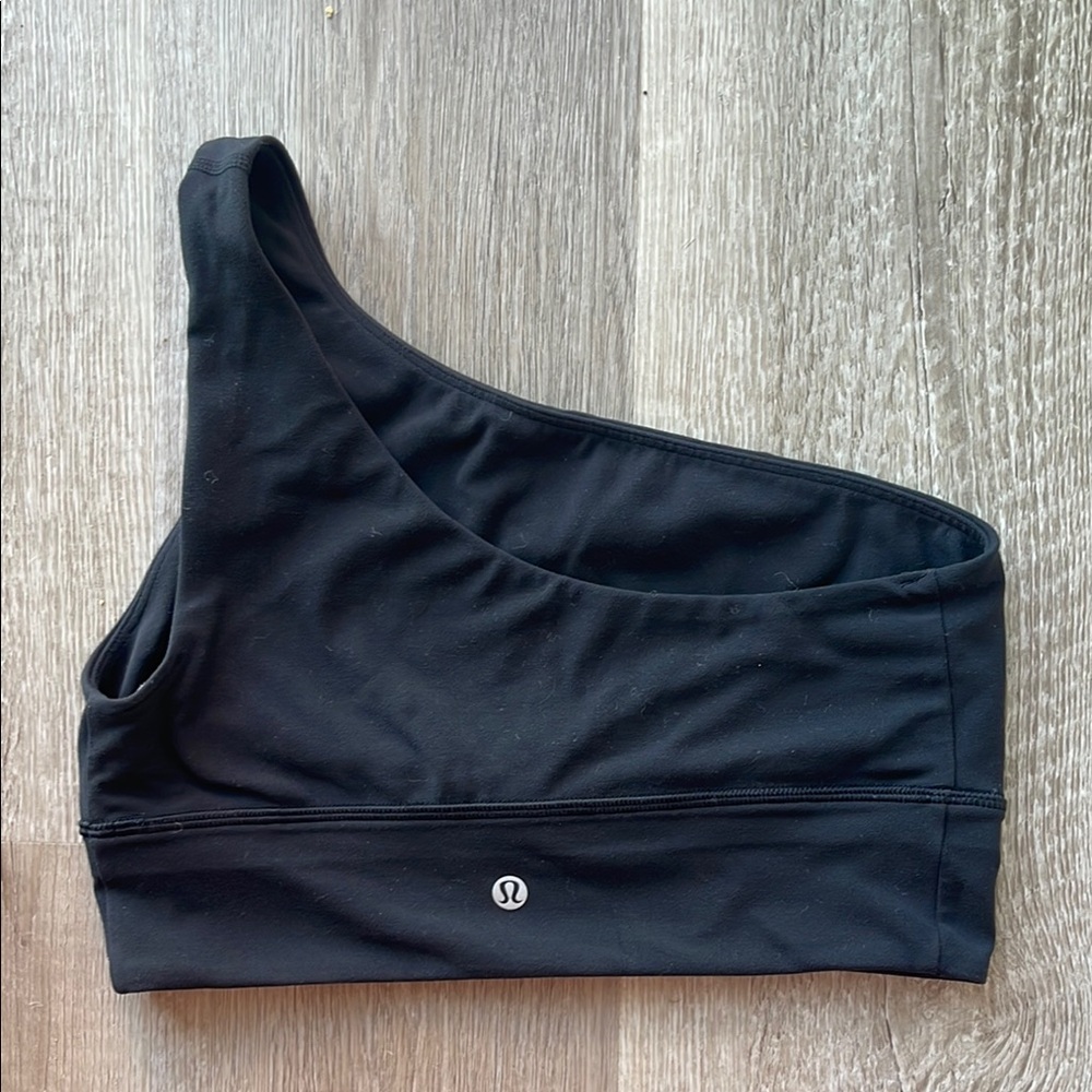 Lululemon Black One-Shoulder Align Sports Bra
